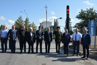 Tərtərdə şəhid Aslanlı Orxan Şahmar oğlunun xatirəsinə inşa edilən bulağın açılış olub