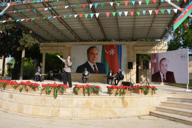 Tərtərdə Ümummilli Lider Heydər Əliyevin anadan olmasının 103-cü ildönümünə həsr olunmuş konsert proqramı təşkil olunub