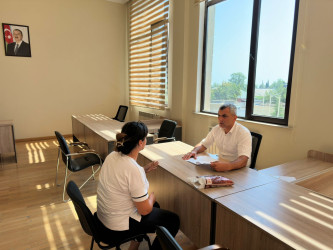 Tərtər Rayon İcra Hakimiyyətində mütəmadi olaraq vətəndaşların müraciətləri dinlənilir