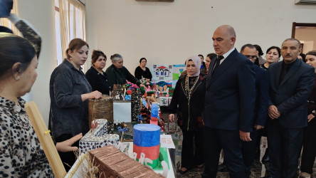 Tərtərdə “Şəhərsalma və Memarlıq İli” çərçivəsində əl işlərindən ibarət sərgi keçirilib
