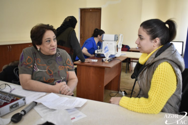 Tərtərdə qaçqın və məcburi köçkün ailələri üçün tibbi aksiya keçirilib