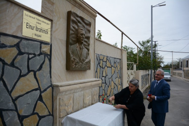 Rayon rəhbəri 27 sentyabr-Anım Gününün beşinci ildönümü ilə əlaqədar 3-cü dərəcəli “Vətənə xidmətə görə” ordenli şəhid Elnur İbrahimovun ailə üzvləri ilə birlikdə onun adını daşıyan küçədə aparılan əsaslı təmir işləri ilə tanış olublar