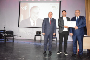 Tərtərdə Şəhərsalma və Memarlıq İli çərçivəsində “Heydər Əliyev və memarlıqda milli üslub” mövzusunda tədbir keçirilib