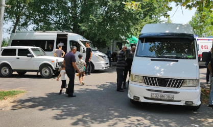 Həsənriz kəndində daha 29 ailə yola salınıb