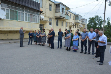 Milli Məclisin deputatı Sahib Alıyev Tərtərdə növbəti dəfə seçicilərlə görüşüb