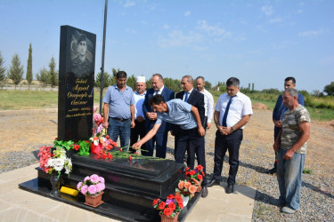 Tərtərdə Vətən müharibəsi şəhidi Ayşad Əzizovun ad günü məzarı önündə qeyd olundu