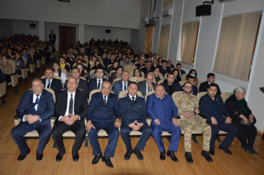 Tərtərdə Ümummilli Lider Heydər Əliyevin anım gününə həsr olunmuş tədbir keçirilib