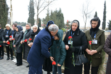 Tərtərdə 20 Yanvar- Ümumxalq Hüzn günündə şəhidlərin xatirəsi ehtiramla anılıb