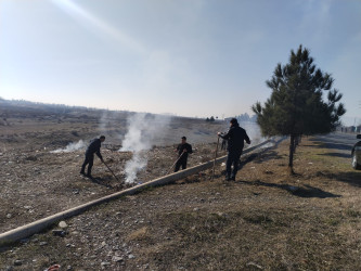 Tərtər çayının yatağında iməclik aksiyası keçirilib