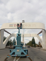 Tərtər  şəhərin girişində ad göstəricisi yenidən bərpa olundu