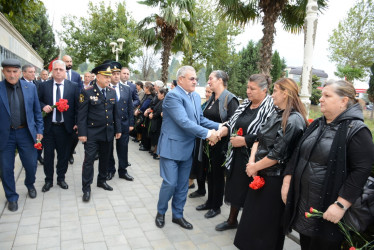 Tərtərdə 27 sentyabr-Anım Günü ilə əlaqədar Şəhidlər Abidə Kompleksi ziyarət edilib
