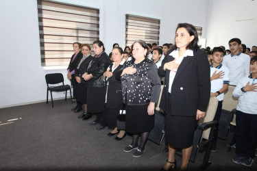 Rayonun Azad Qaraqoyunlu kənd tam orta məktəbində 8 noyabr-Zəfər Günü münasibəti ilə qazi və müharibə veteranları ilə görüş keçirilib