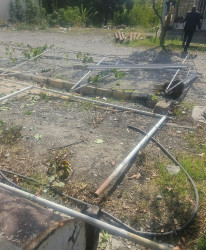 Tərtərdə qanunsuz quraşdırılan tikili aşkarlanaraq sökülüb