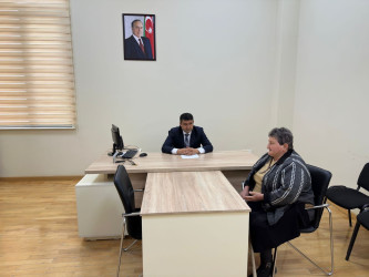 Tərtər Rayon İcra Hakimiyyətində mütəmadi olaraq vətəndaşların müraciətləri dinlənilir