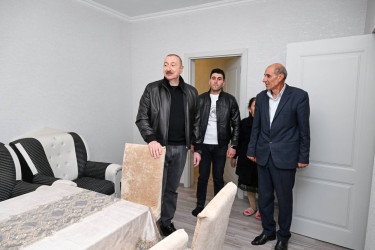 İlham Əliyev Ağdərə rayonunun Çıldıran kəndində görülmüş işlərlə tanış olub