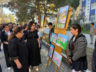 Tərtərdə “Konstitusiya və Suverenlik İli çərçivəsində və 8 noyabr - Zəfər Gününün beşinci ildönümü ilə bağlı rəsm və əl işlərindən ibarət müsabiqə keçirilib