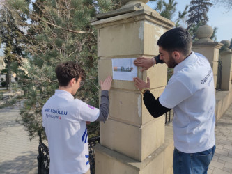 Tərtər rayonunda ictimai yerlərdə və parklarda tütünün sağlamlığa mənfi təsiri barədə təbliğat xarakterli materiallar yerləşdirilib