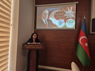 Tərtərdə 15 İyun – Milli Qurtuluş Günü ərəfəsində gənclərlə görüş keçirilib
