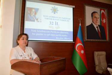 Tərtərdə YAP rayon təşkilatının yaranmasının 32-ci ildönümü qeyd olunub