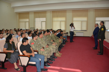 Tərtərdə Vətən müharibəsi qazilərinə və iştirakçılarına medallar təqdim olunub