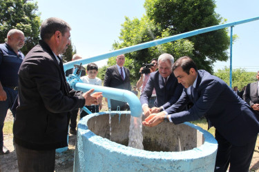 Qaradağlı kəndində 200 ailəyə texniki su çəkilib