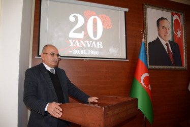 Tərtərdə 20 yanvar–hüzn gününə həsr edilmiş tədbir keçirilib
