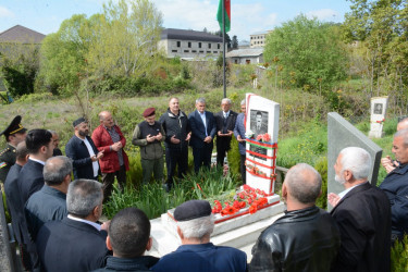 Tərtərdə şəhid İnqilab Ağayevin doğum günü qeyd olunub