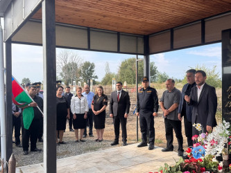 Vətən Müharibəsi şəhidi Mirşəmsi Babazadənin şəhadətə qovuşmasının 6-cı ildönümü münasibətilə məzarı ziyarət olunub