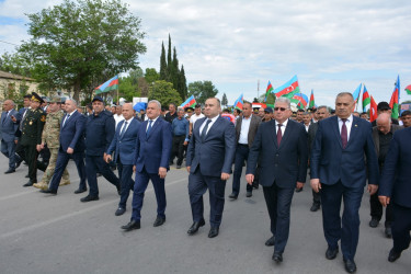 Birinci Qarabağ müharibəsinin şəhidi Ədalət Əliyev Tərtərdə torpağa tapşırılıb