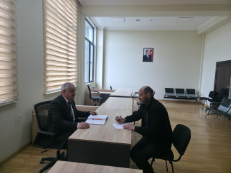 Tərtər Rayon İcra Hakimiyyətində mütəmadi olaraq vətəndaşların müraciətləri dinlənilir