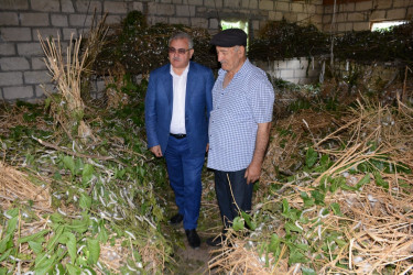 Tərtər Rayon İcra Hakimiyyətinin başçısı İsmayılbəyli kəndində barama istehsalının gedişi ilə tanış olub