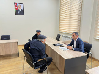 Tərtər Rayon İcra Hakimiyyətində mütəmadi olaraq vətəndaşların müraciətləri dinlənilir