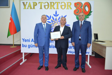 “Heydər Əliyev İli-2023”: YAP Tərtər Rayon Təşkilatının 30 illik yubileyi qeyd olunub