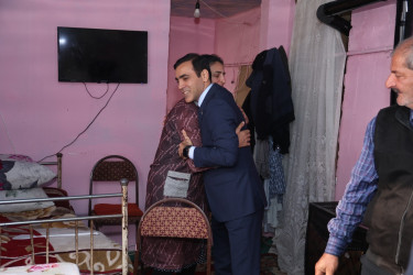 Tərtərdə “Konstitusiya və Suverenlik İli” çərçivəsində Vətən Müharibəsi şəhidi Taleh Məhərzadənin ailəsini ziyarət edib
