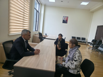 Tərtər Rayon İcra Hakimiyyətində mütəmadi olaraq vətəndaşların müraciətləri dinlənilir