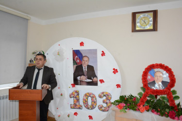 Tərtər Peşə Məktəbində Ümummilli Lider Heydər Əliyevin 103-cü ildönümü qeyd olunub