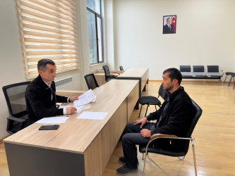 Tərtər Rayon İcra Hakimiyyətində mütəmadi olaraq vətəndaşların müraciətləri dinlənilir