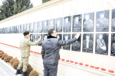 Tərtərdə "20 Yanvar faciəsi"nin 33-cü ildönümü ilə əlaqədar Şəhidlər Abidə Kompleksinin ətrafında abadlıq-təmizlik işləri aparılıb