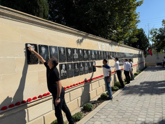 27 sentyabr Anım gününün beşinci ildönümü ilə əlaqədar rayon ərazisində şəhid məzarlarının və abidələrinin, baralyeflərin, şəkil lövhələrinin ətrafında təmizlik işləri aparılıb