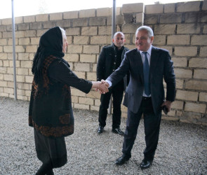 Rayon rəhbəri şəhid Şahin Əmirovun ailəsini ziyarət edib