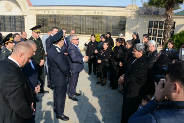 Tərtərdə 44 günlük Vətən müharibəsində qazanılan Şanlı Zəfərin 5-ci ildönümü münasibəti ilə Şəhidlər Abidə Kompleksi ziyarət edilib