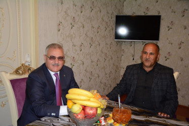 Rayon rəhbəri 8 noyabr - Zəfər Gününün beşinci ildönümü ilə əlaqədar Birinci Qarabağ müharibəsi əlili Cəlil Məmmədovu ziyarət edib