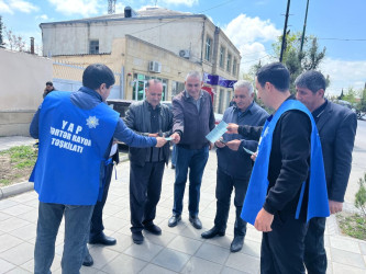 Tərtər rayonu ərazisində narkomanlığa və narkotik vasitələrin qanunsuz  dövriyyəsinə qarşı maarifləndirmə tədbirləri davam edir