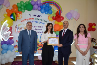 Tərtər şəhər 5 nömrəli körpələr evi–uşaq bağçasında 1 İyun – Uşaqların Beynəlxalq Müdafiəsi Günü qeyd olunub