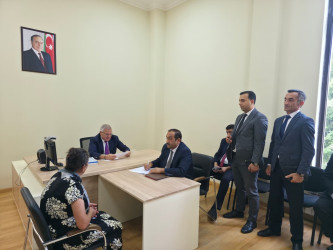 Tərtər Rayon İcra Hakimiyyətinin başçısı Müstəqim Məmmədov növbəti dəfə vətəndaşların müraciətlərini dinləyib