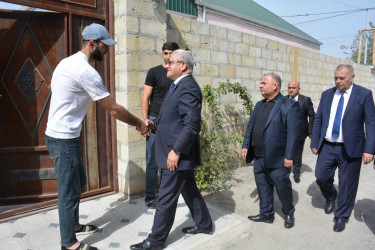 Tərtər Rayon İcra Hakimiyyətinin başçısı 27 Sentyabr – Anım Günü ilə əlaqədar Vətən müharibəsinin mülki şəhidi Ədavət Axundov ailəsini ziyarət edib