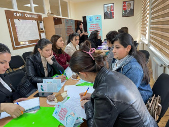 Tərtərdə “Regionlarda tək valideynli ailələrin hüquqi, sosial və psixoloji problemlərinin həllinə dəstək” layihəsi çərçivəsində tədbir keçirilib