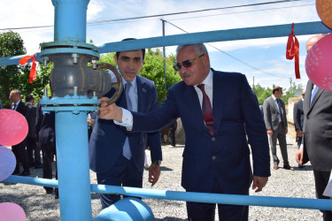 Qurban bayramı münasibətilə Kəngərli kəndində 100-ə yaxın ailəyə texniki su xətti çəkilib