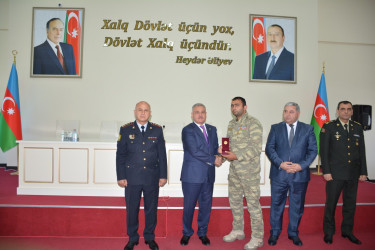 Tərtərdə Vətən müharibəsi qazilərinə və iştirakçılarına medallar təqdim olundu