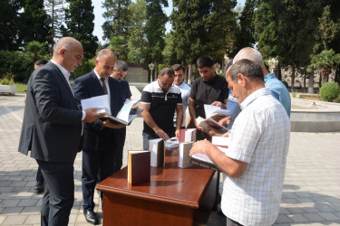 Tərtər şəhərində “Konstitusiya və Suverenlik İli”nə həsr olunmuş kitab sərgisi təşkil edilib